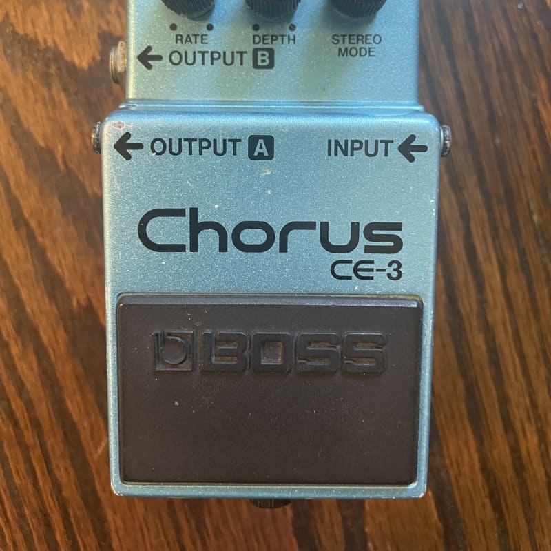 used 1988 - 1992 Boss CE-3 Chorus (Green Label) Blue - Effect Pedal