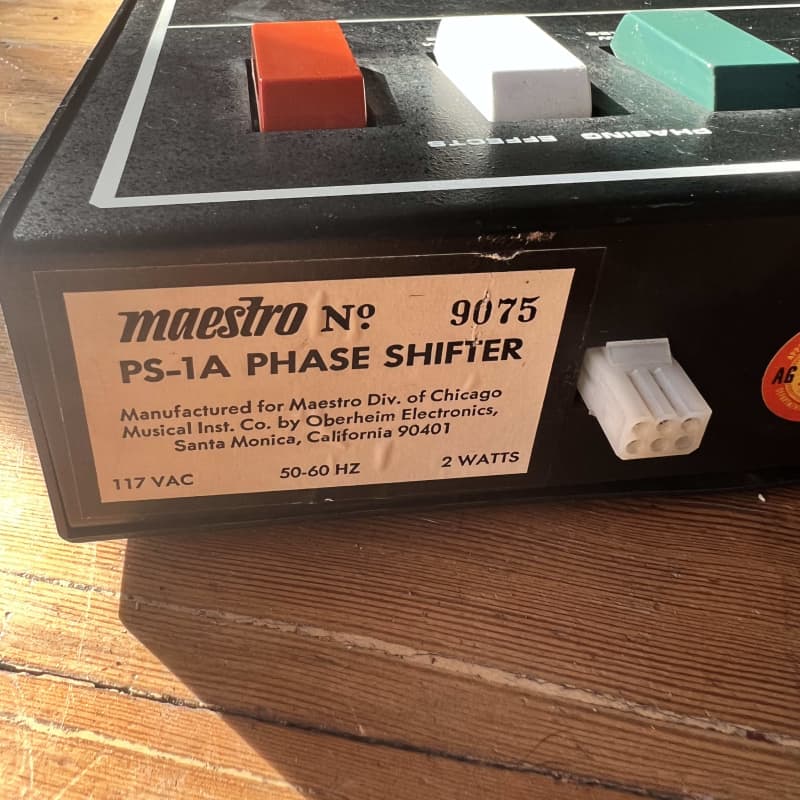 used 1970s Maestro Phase Shifter PS-1A Black - Effect Pedal