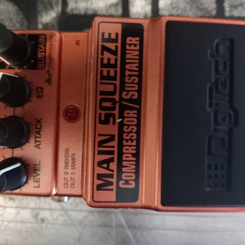 used 2000s DigiTech Main Squeeze Compressor Bronze - Effect Pedal