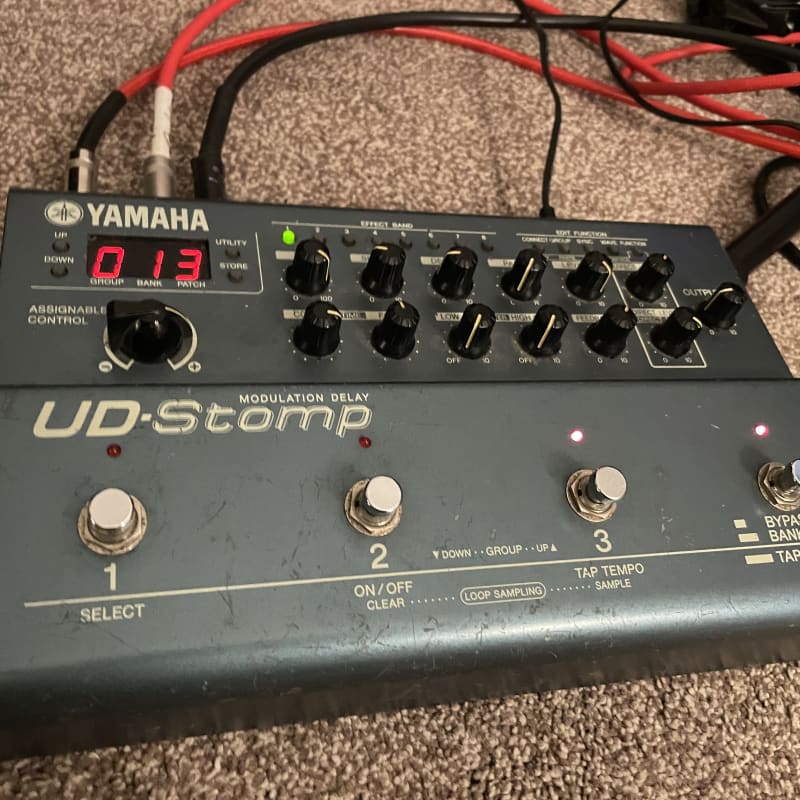 used 2000s Yamaha UD Stomp Modulation Delay Blue - Effect Pedal