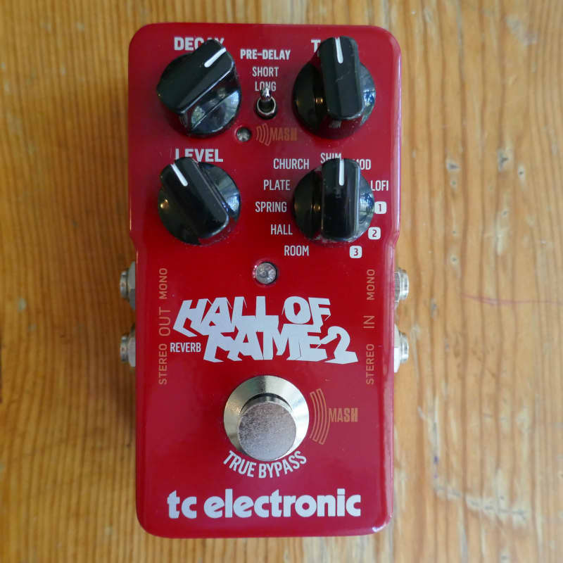 used 2017 - Present TC Electronic Hall of Fame 2 Reverb Red - Effect Pedal