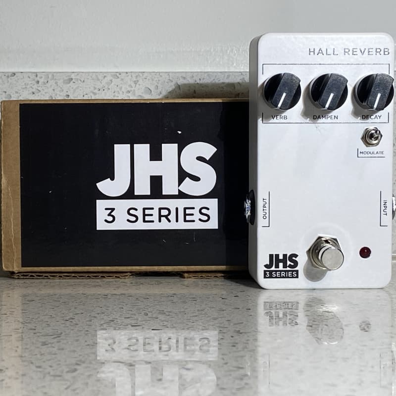 used ~2020 JHS 3 Series Hall Reverb White - Effect Pedal