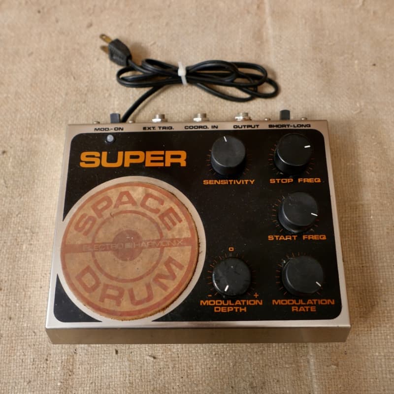 used 1970s Electro-Harmonix Super Space Drum Synth Orange - Effect Pedal