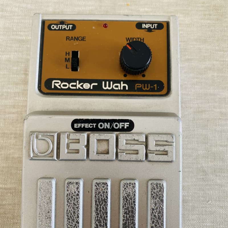 used 1980s Boss PW-1 Rocker Wah Silver - Effect Pedal