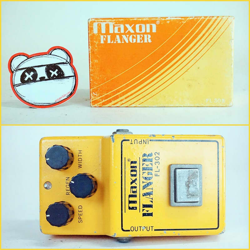 used 1980s Maxon Fl-302 Flanger Yellow - Effect Pedal