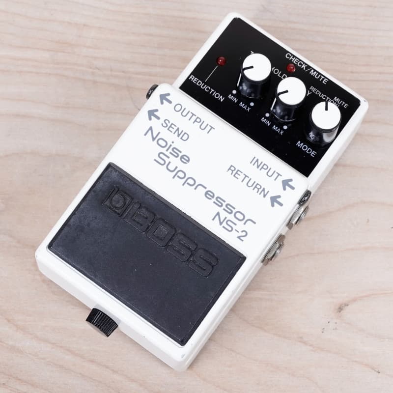 used 1990 Boss NS-2 Noise Suppressor (Silver Label) White - Effect Pedal