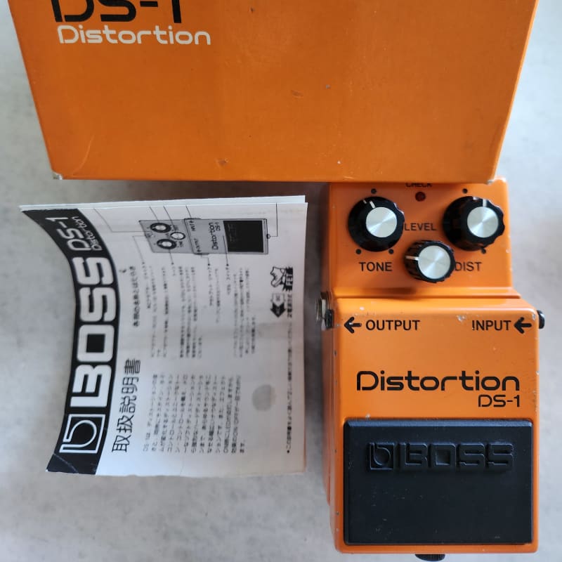 used 1982 - 1988 Boss DS-1 Distortion (Black Label) Orange - Effect Pedal