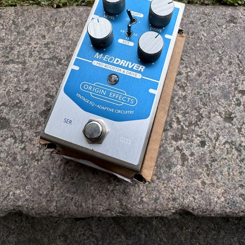 used 2022 - Present Origin Effects M-EQ Driver Silver / Teal - Effect Pedal