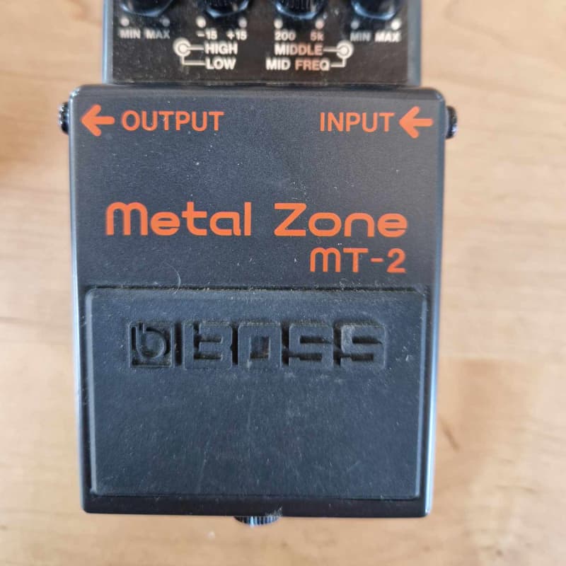 used 1991 - Present Boss MT-2 Metal Zone (Silver Label) Black - Effect Pedal