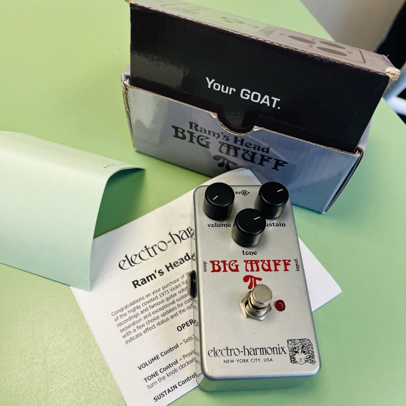 used 2019 - Present Electro-Harmonix Ram's Head Big Muff Pi Silver - Effect Pedal