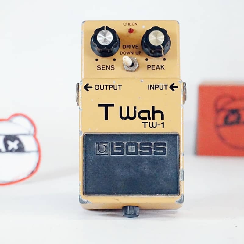 used 1986 Boss TW-1 T Wah (Black Label) Yellow - Effect Pedal