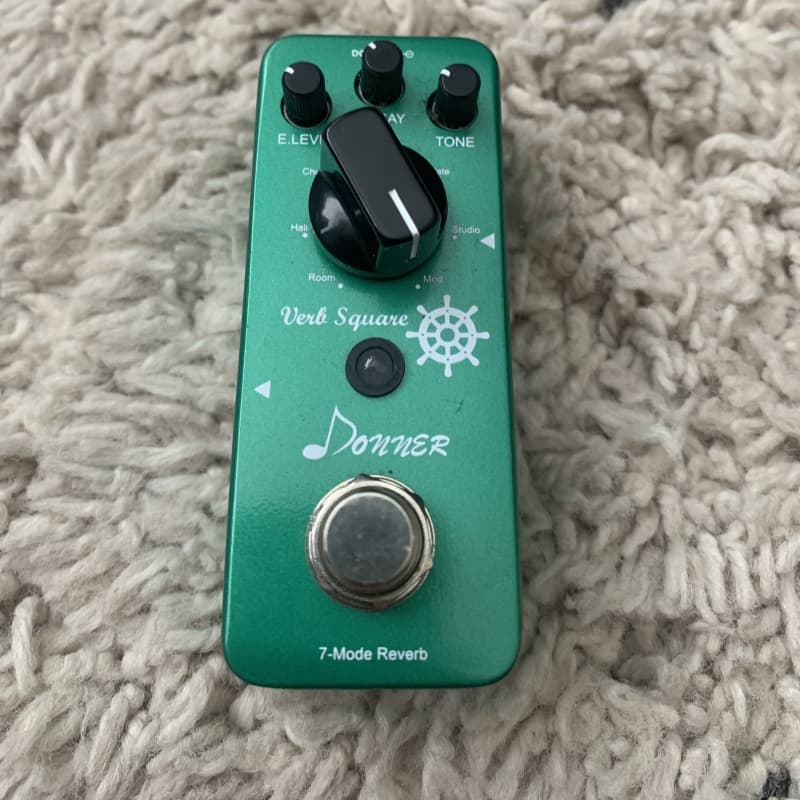 used 2017 - Present Donner Verb Square Green - Effect Pedal