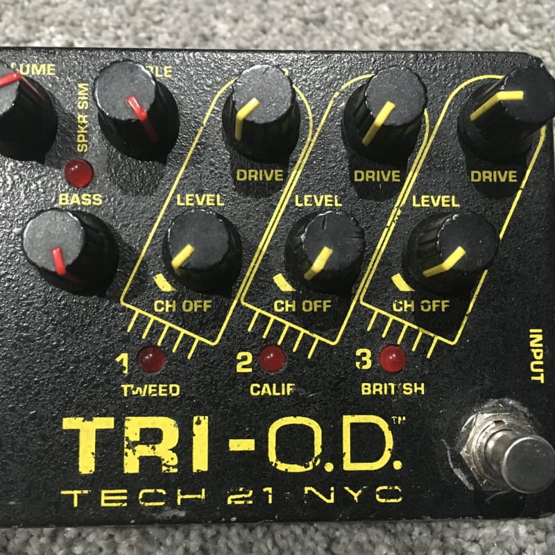 used 2010s Tech 21 Tri-O.D. Black - Effect Pedal