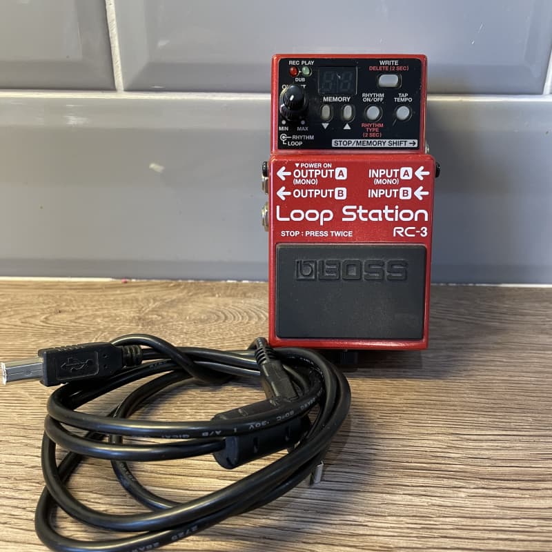 used 2011 - Present Boss RC-3 Loop Station Red - Effect Pedal