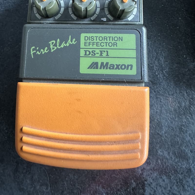 used 1980s Maxon DS F1 fireplade Black green - Effect Pedal