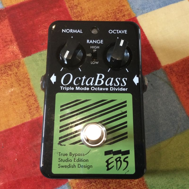 used 2010s EBS OctaBass Studio Edition Black/Yellow - Effect Pedal