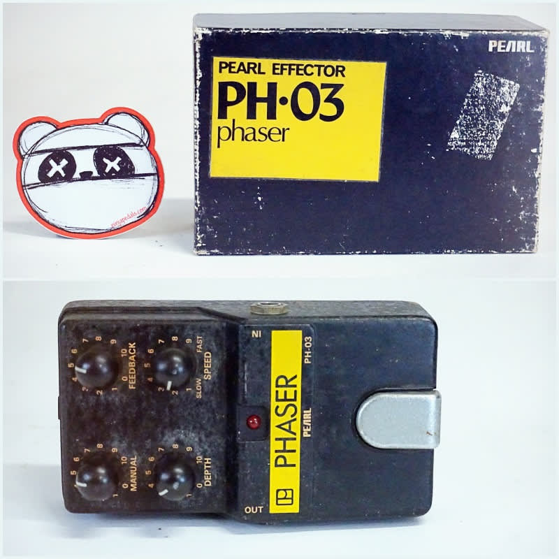 used 1980s Pearl PH-03 Phaser Black - Effect Pedal