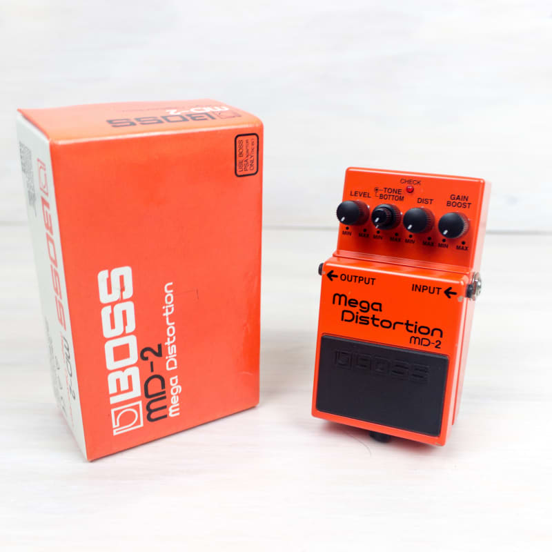 used 2001 - Present Boss MD-2 Mega Distortion (Silver Label) Red - Effect Pedal