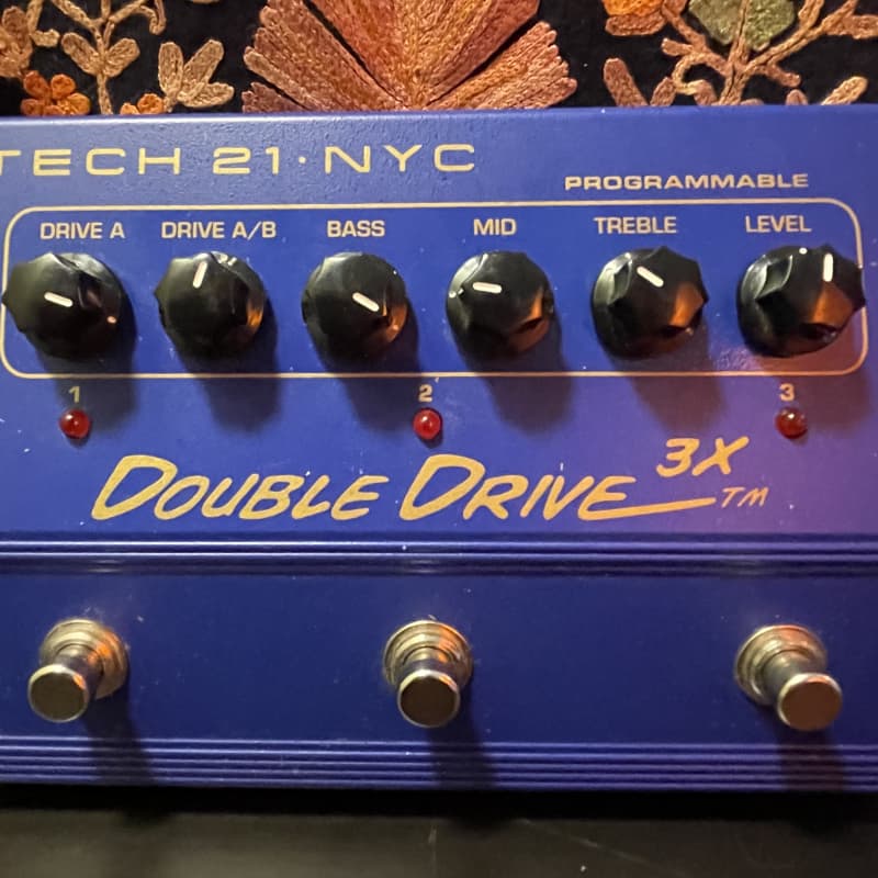 used 2010s Tech 21 Double Drive 3X Blue - Effect Pedal