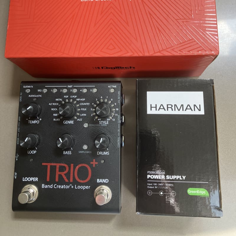 used 2010s DigiTech TRIO Plus Band Creator + Looper Black - Effect Pedal