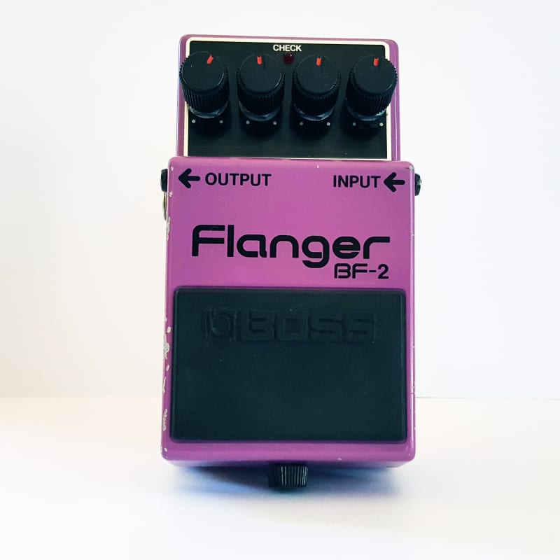 used 1980 - 1984 Boss BF-2 Flanger (Black Label) Purple - Effect Pedal