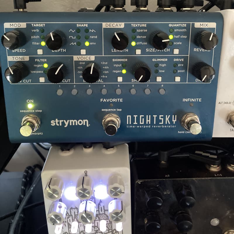 used 2020 - Present Strymon NightSky Time-Warped Reverberator Blue - Effect Pedal