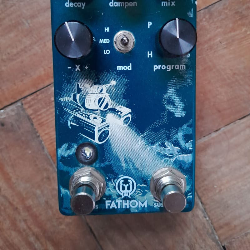 used 2018 - Present Walrus Audio Fathom Multi-Function Reverb Blue - Effect Pedal