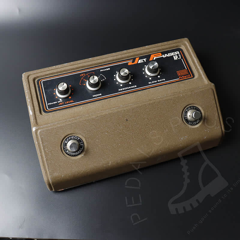 used 1970s Roland AP-7 Jet Phaser Olive - Effect Pedal