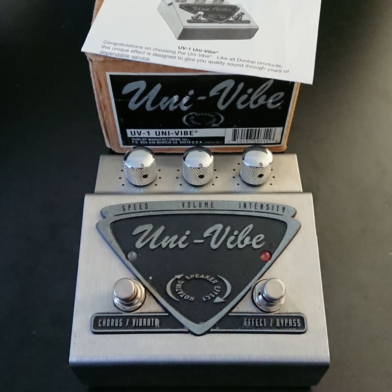 used 1990 - 2013 Dunlop UV-1 Uni-Vibe Chorus / Vibrato Chrome - Effect Pedal