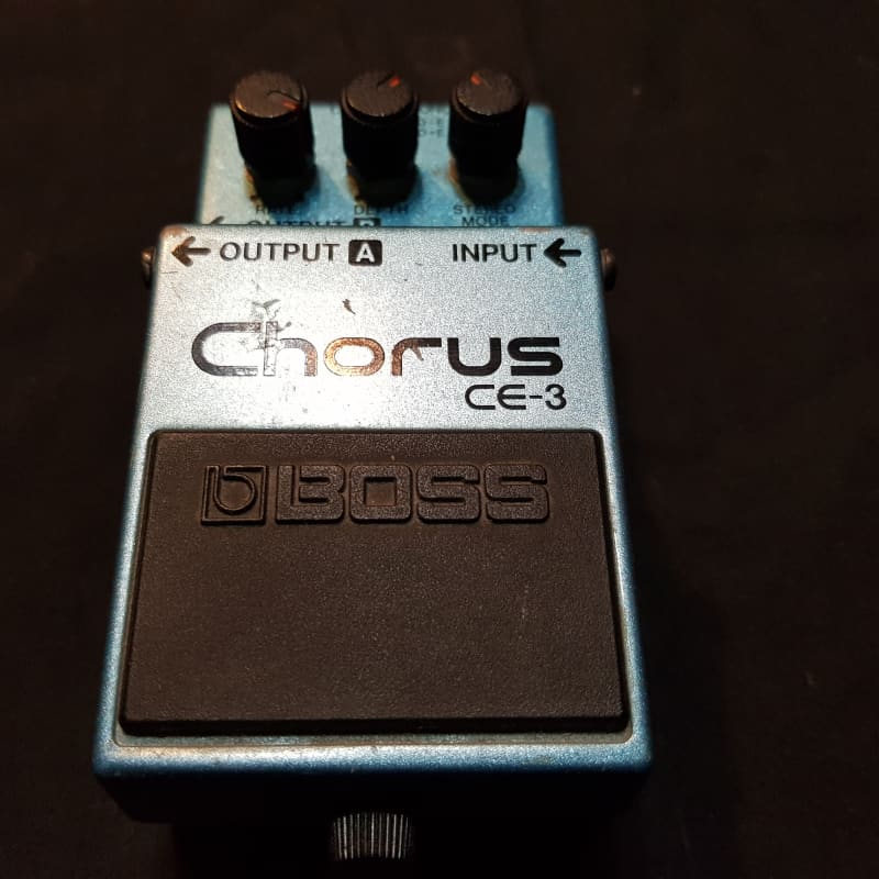 used 1988 - 1992 Boss CE-3 Chorus (Green Label) Blue - Effect Pedal