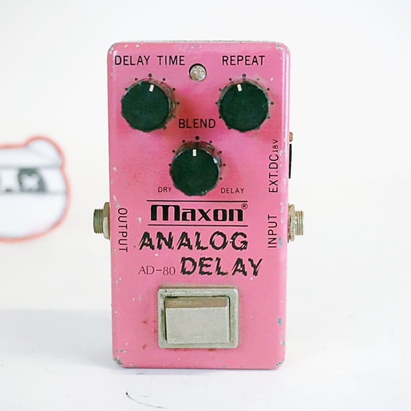 used 1980s Maxon AD-80 Analog Delay Pink - Effect Pedal