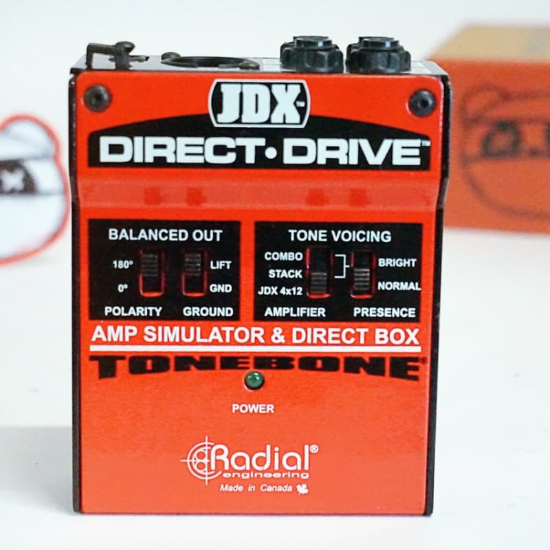 used 2010s Radial JDX Direct-Drive Reactor Amplifier Direct Box Red - Effect Pedal