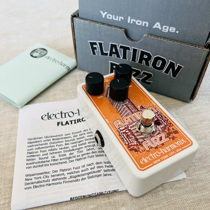 used 2018 - Present Electro-Harmonix Flatiron Fuzz Orange - Effect Pedal