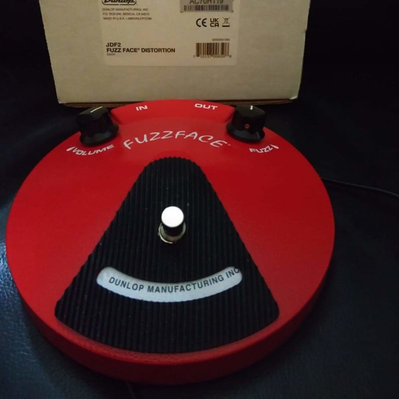 used 1990 - Present Dunlop JDF2 Fuzz Face Red - Effect Pedal