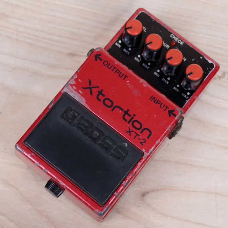 used 1996 Boss XT-2 Xtortion (Silver Label) Red - Effect Pedal