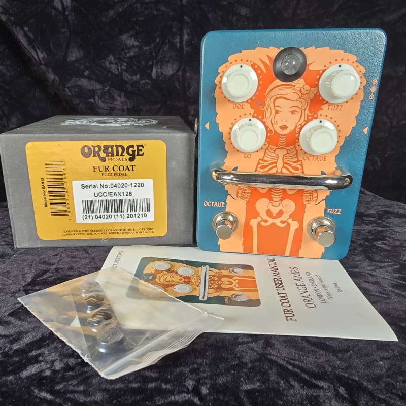 used 2010s Orange Fur Coat Fuzz / Octave Graphic – Effect Pedal