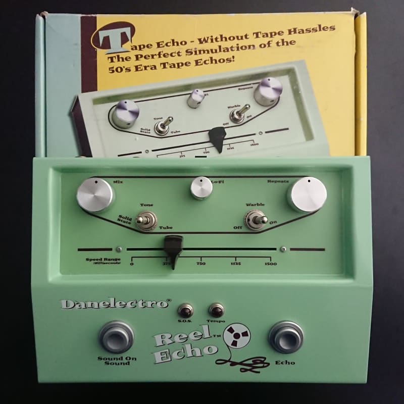 used 2000s Danelectro Reel Echo Green - Effect Pedal