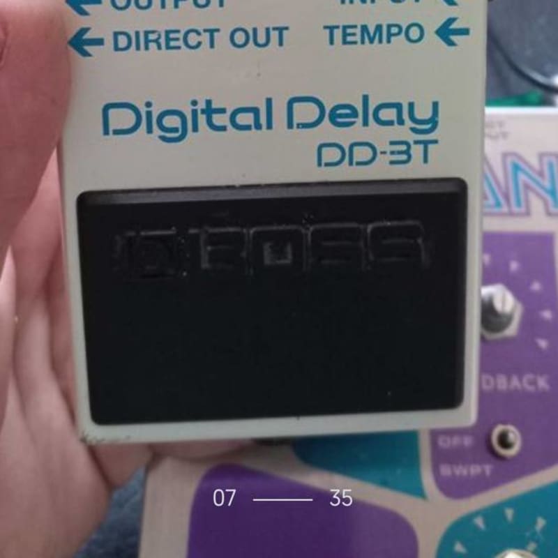 used 2019 - Present Boss DD-3T Digital Delay White - Effect Pedal