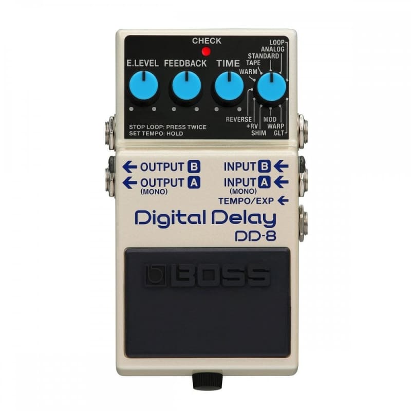 new 2019 - Present Boss DD-8 Digital Delay White - Effect Pedal