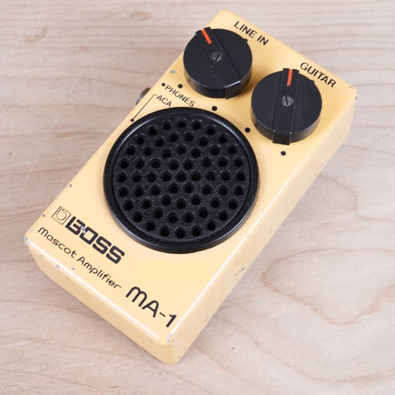 used 1980s Boss MA-1 Mascot Amp Yellow - Effect Pedal