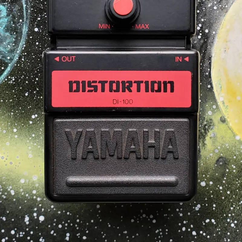 used 1980s Yamaha DI-100 Distortion Black - Effect Pedal