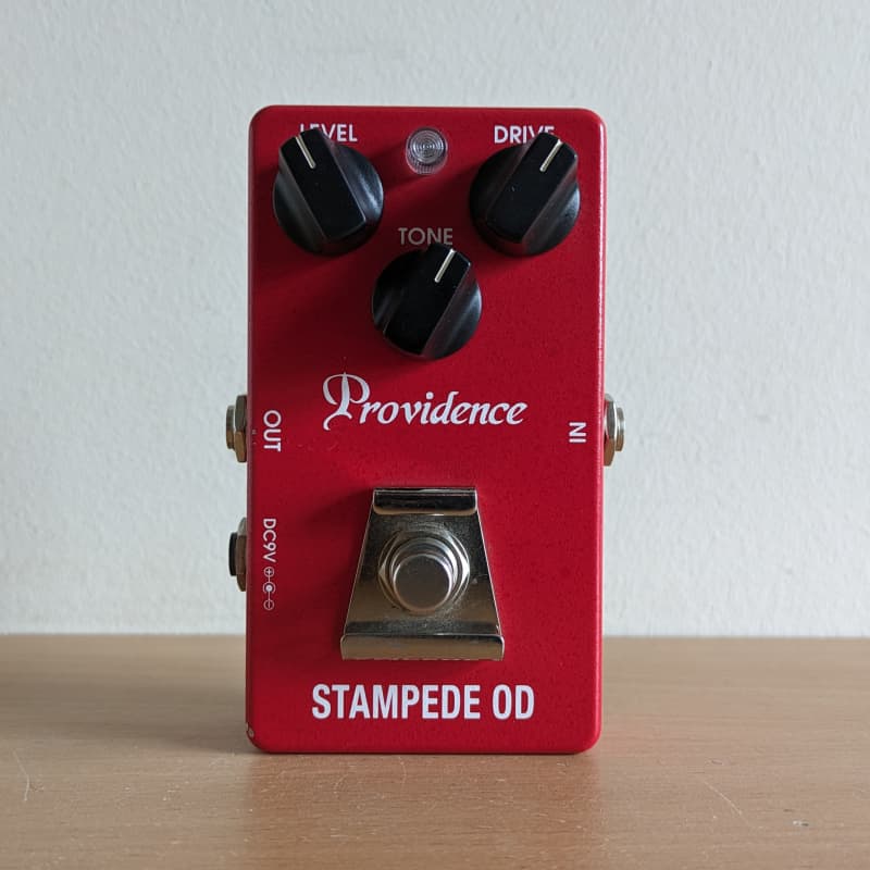 used 2010s Providence Stampede OD SOV-2 Overdrive Red – Effect Pedal