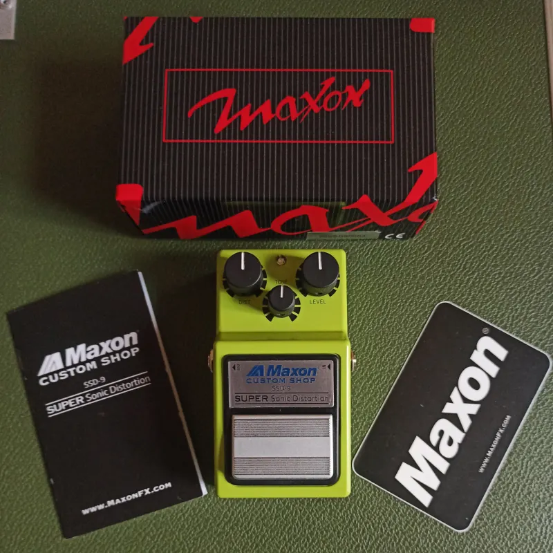 used 2020 Maxon SSD-9 Custom Shop Super Sonic Distortion Green - Effect Pedal