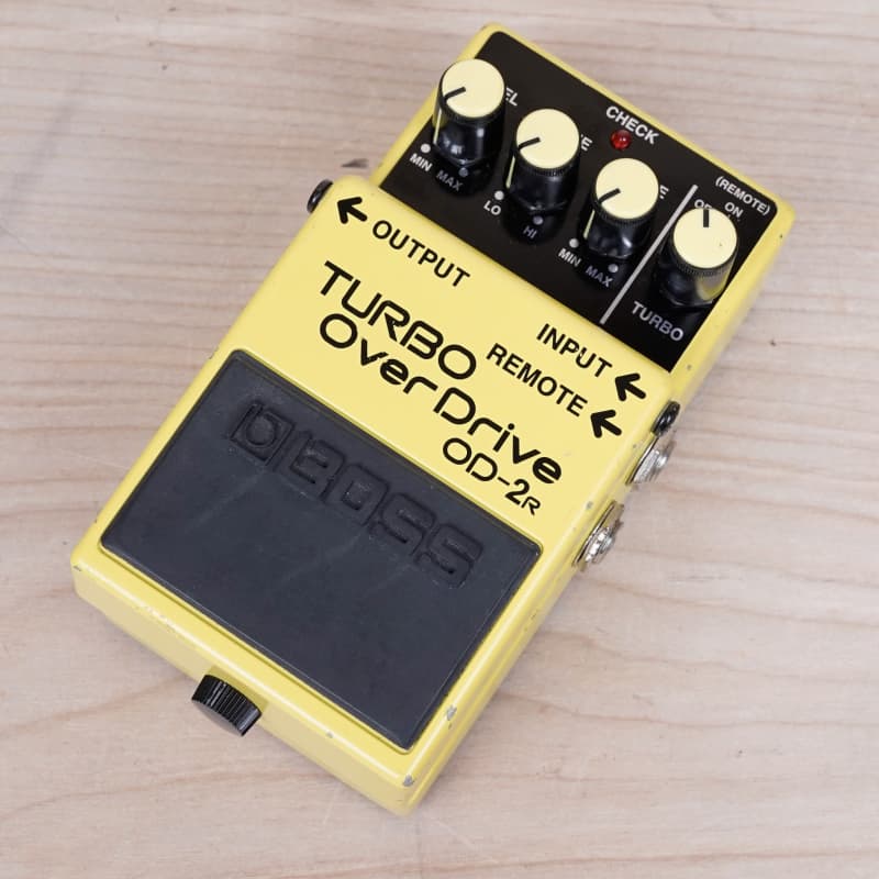 used 1996 Boss OD-2R Turbo OverDrive (Silver Label) Yellow - Effect Pedal