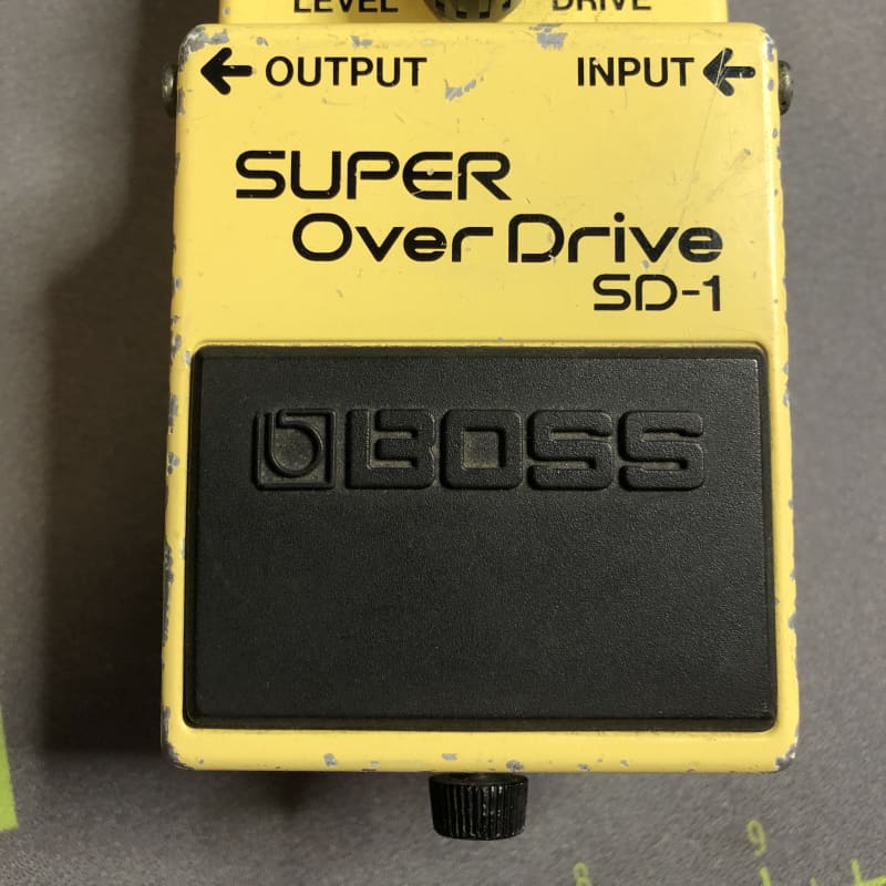 used 1988 - 1997 Boss SD-1 Super OverDrive (Black Label) Yellow - Effect Pedal