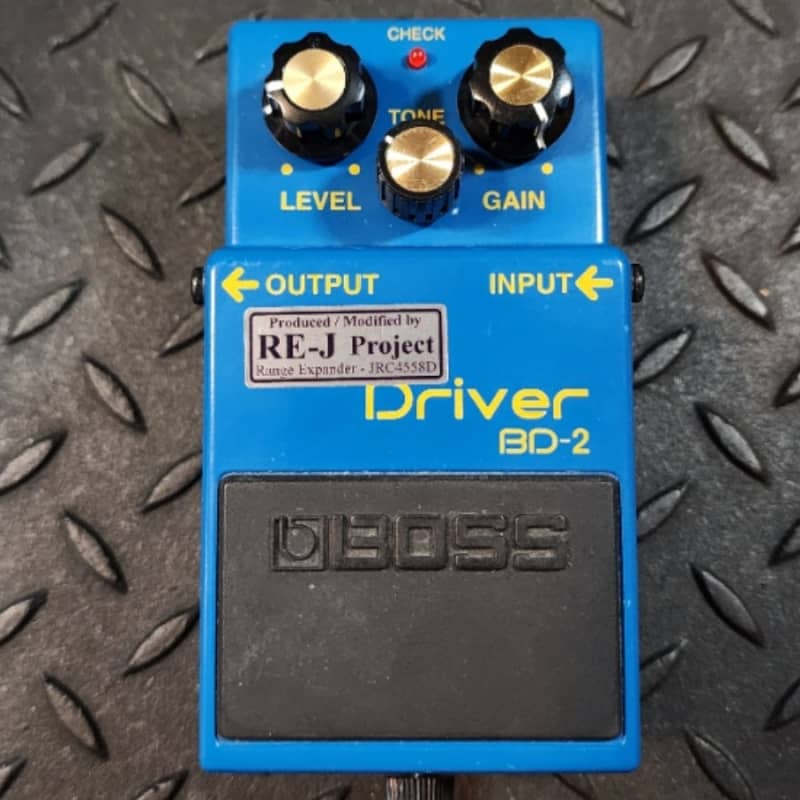 used 2010s Analogman Boss BD-2 Blues Driver with Mod Blue - Effect Pedal