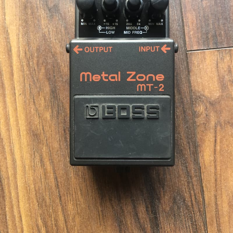 used 1991 - Present Boss MT-2 Metal Zone (Silver Label) Black - Effect Pedal