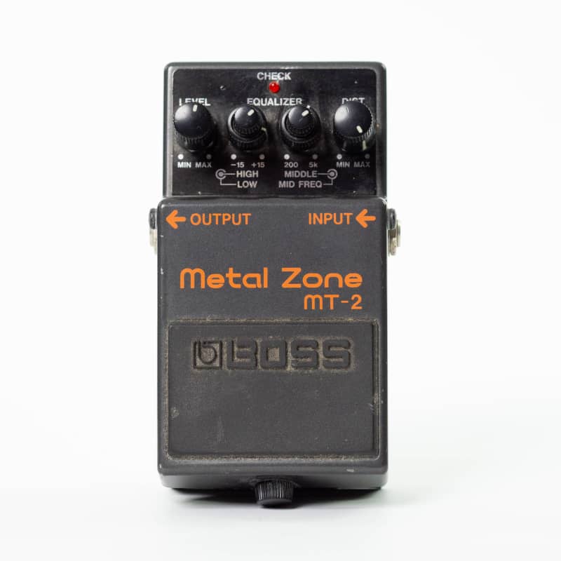 used 1991 - Present Boss MT-2 Metal Zone (Silver Label) Black - Effect Pedal