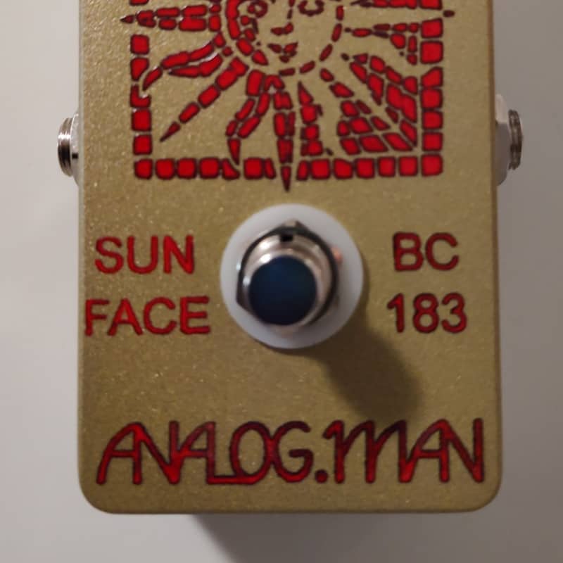 used 2010s Analogman Sun Face BC183 Silicon Fuzz Gold - Effect Pedal