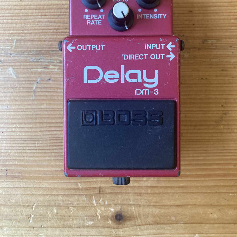 used 1984 - 1986 Boss DM-3 Delay (Green Label) Red - Effect Pedal